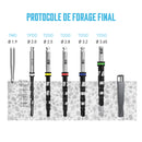 Protocole de forage et forets chirurgicaux pour l'implant I8 Long AB Dental