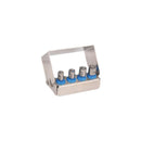 Kit 4 forets creux (tréphines) avec support - H14 cm