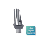 Piliers angulés chanfreinés 15° larges - Safe Implant