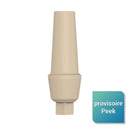 Pilier provisoire droit en Peek connexion pour hexagone interne Ø 2.43mm - Safe Implant