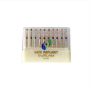 Kit de 10 fraises diamantées boule à long cou grain moyen FG
