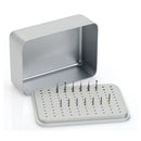 Boîte de rangement aluminium anodisé pour 100 fraises (80 FG + 20 RA) - Nichrominox