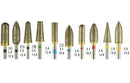Kit 10 pièces fraises diamantées de finition HP galvanisées à chaud - Safe Implant