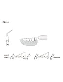Insert P5 compatible EMS  ultrarésistant UR - WOODPECKER - Safe Implant