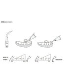 Insert G1 compatible EMS ultrarésistant UR - WOODPECKER - Safe Implant